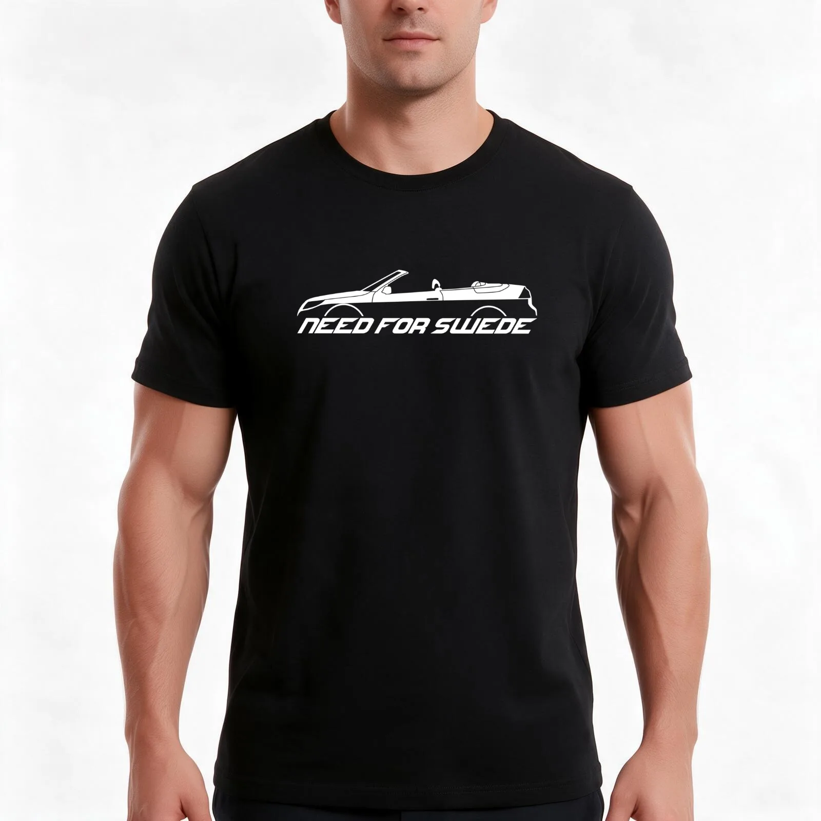 Need For Swede - 9-3 facelift 2nd gen convertible T-Shirt, Novelty Saying Tshirt, Soft Cotton Crew Neck Everyday Top