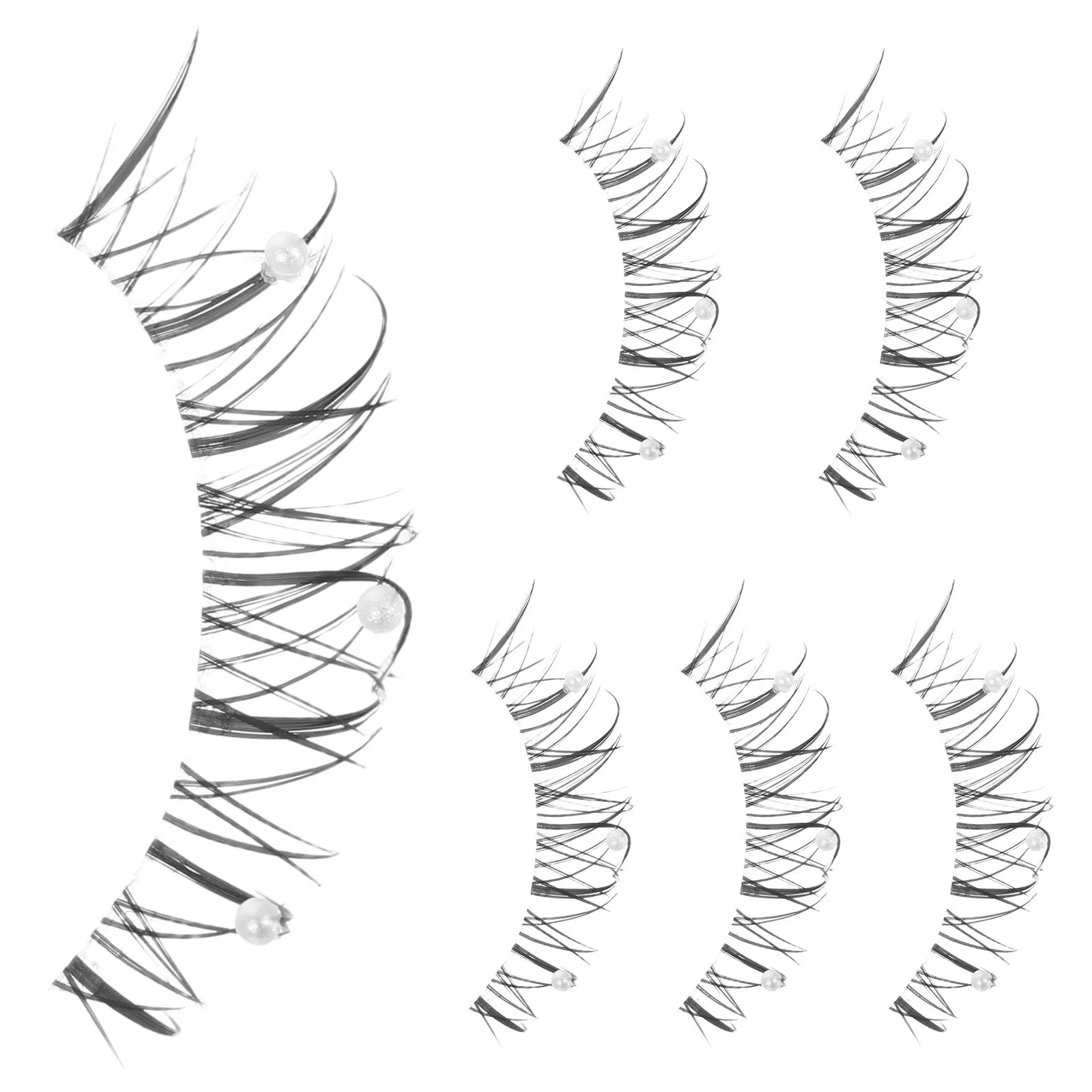 ขนตาปลอมมุกสไตล์มังงะ ดราม่า ธรรมชาติ งอนยาว สำหรับงานคอสเพลย์ ปาร์ตี้ ขนตาปลอมยาววิ้งๆ