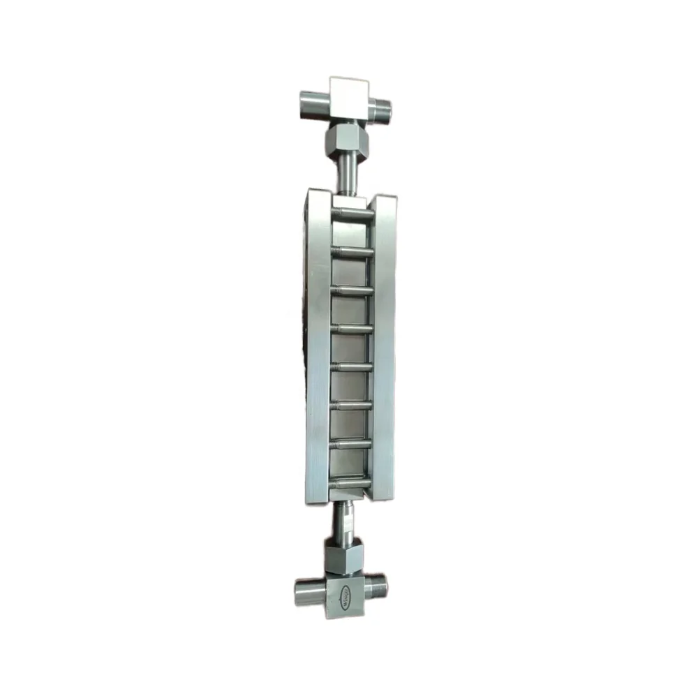 Level Gauge Flat Glass Sight Window Meter Weld Pad Level Measuring Instrument Stainless Steel Level Gauge Stop Valve