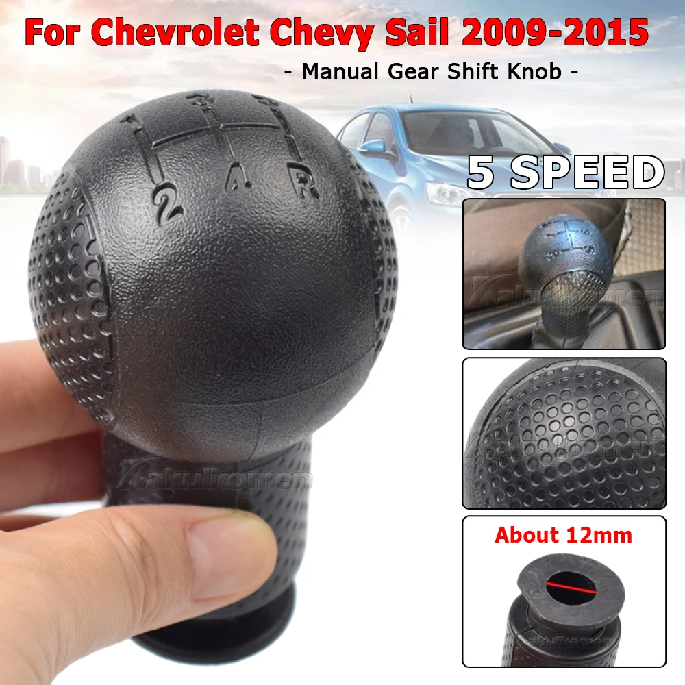 Car Change Gear Shift Knob Lever Change Gearbox Shifter Cover For Chevrolet Chevy Sail 2009-2014 Manual Selector Car Accessories