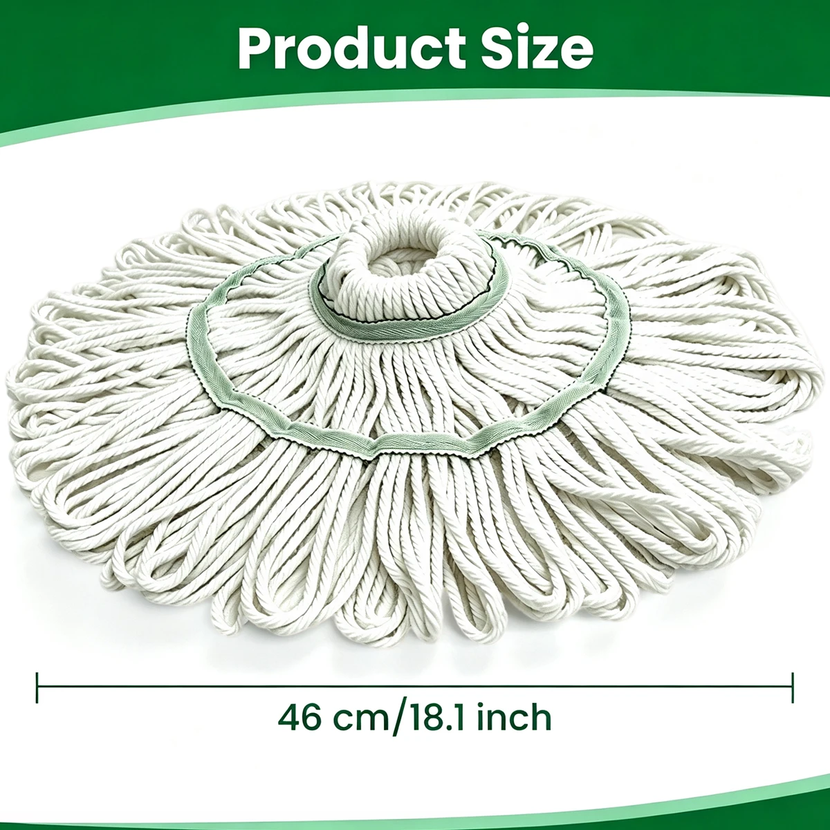 3 Pack Mop Head Refills for Libman 2031 Tornado Mop, Cotton‑Polyester Twist Replacement, Washable for Multi‑Surface Floors