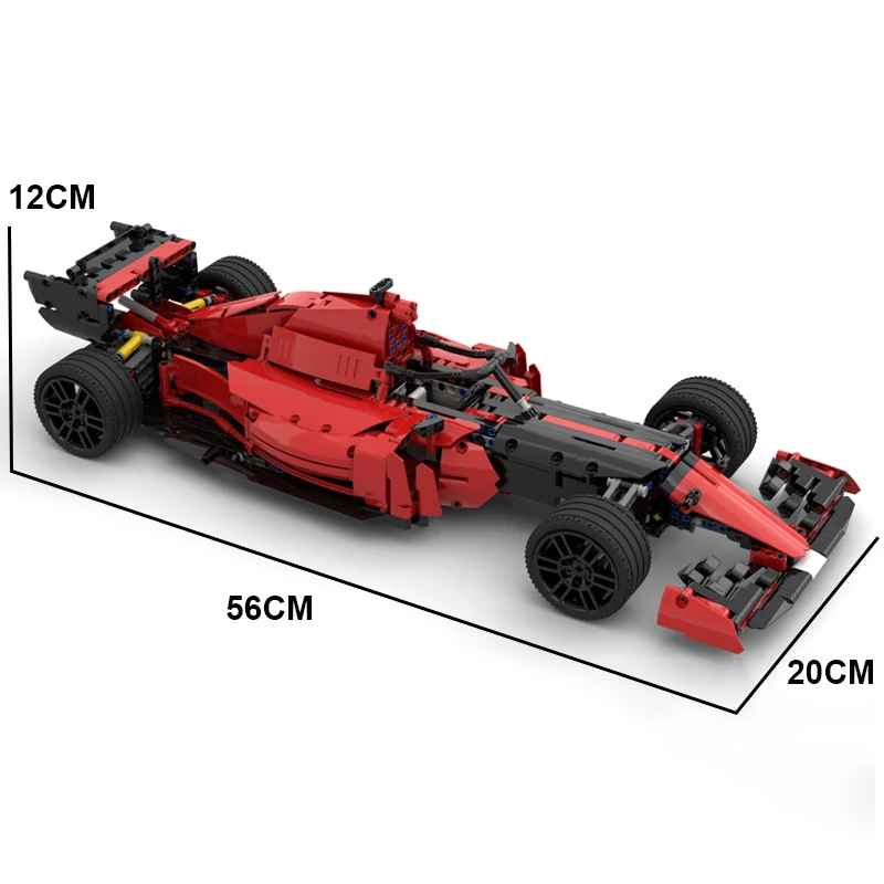 MOC-bloques de construcción de supercoche para niños, juguete educativo de bloques de construcción modelo MOC 61203 Speed Champions, fórmula F1 42125 B, regalo de Navidad