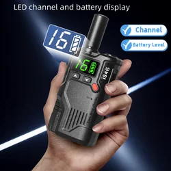 PMR 446mhz Mini Walkie Talkie E23 License Free Passed CE Rohs REACH Led Display Flashlight Smallest Handheld Two Way Radio