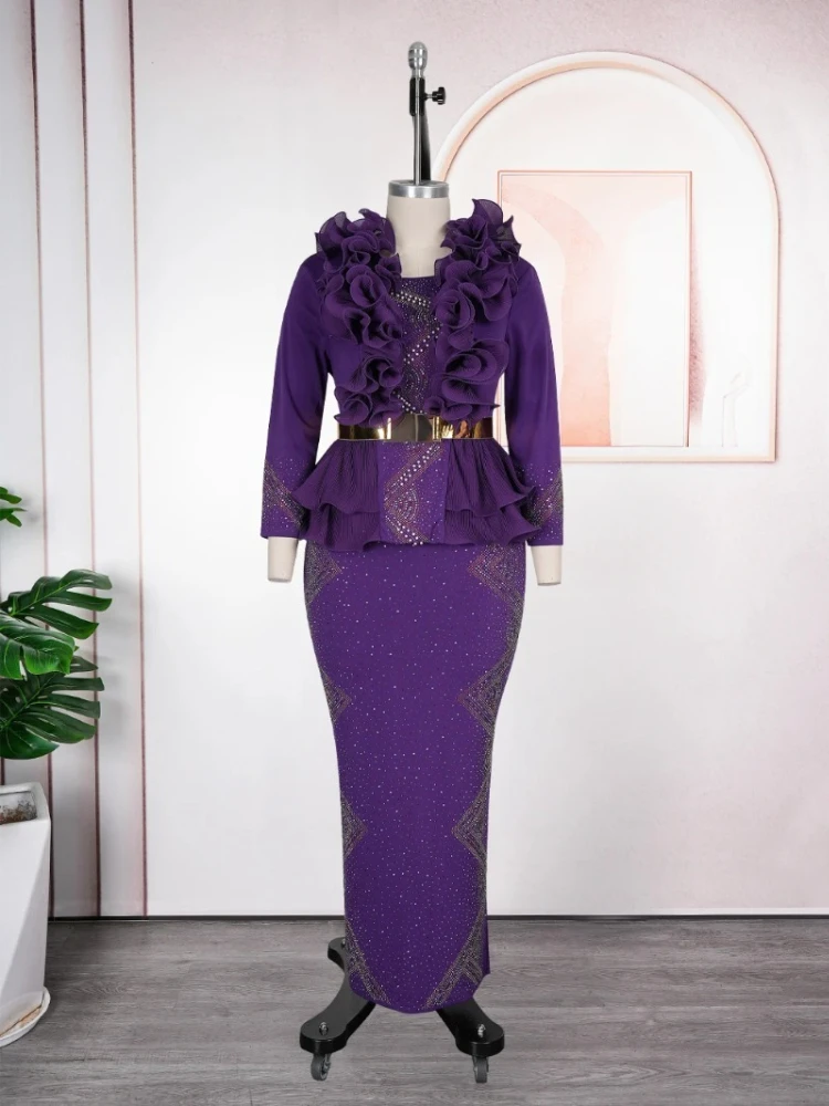Party Evening Dresses For Women Dashiki Sequin Maxi Robes Turkey African Clothing Birthday Prom Wedding Gown Ladies Long Dress - Image 5
