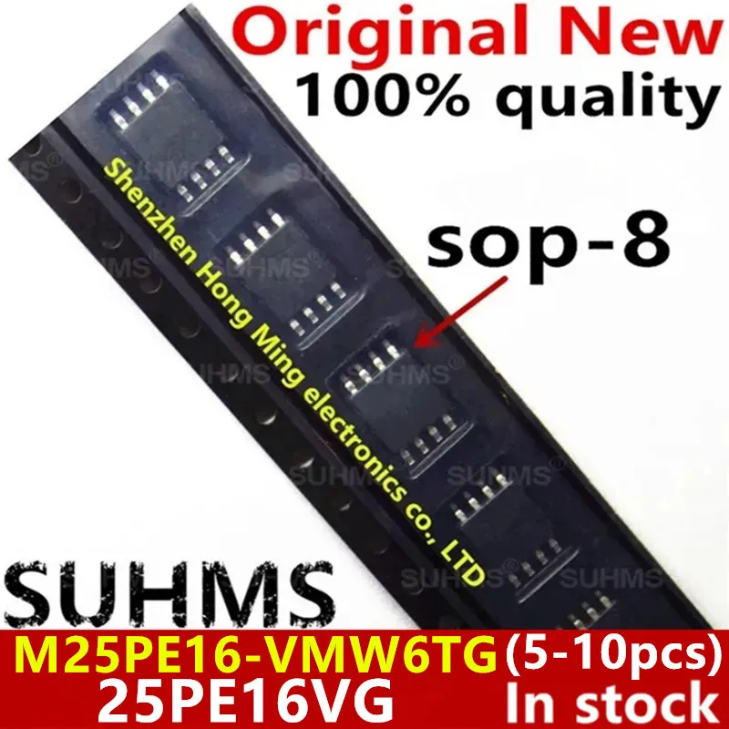 (5-10piece)100% New M25PE16-VMW6TG 25PE16VG sop8