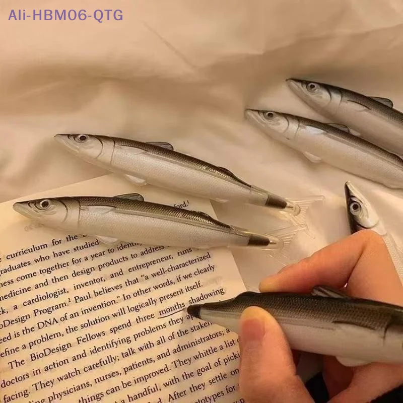[New] 1/3/5Pcs Fun Realistic Fish Shaped Gel Pen Smooth Writing Office Students Stationery Gift School Supplies