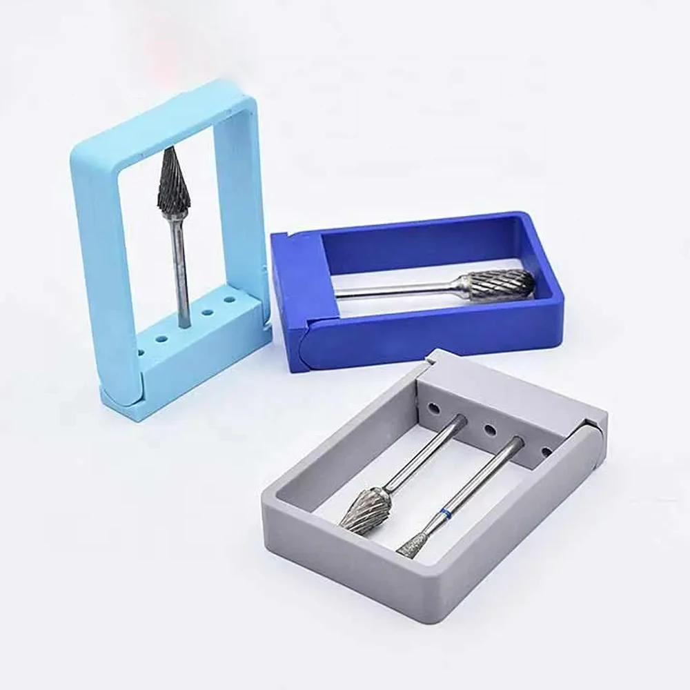 5 Holes Dental Low Speed Bur Holder Odontologia Sterilization Organizer Case Drill Stand Dentistry Disinfection Storage Box