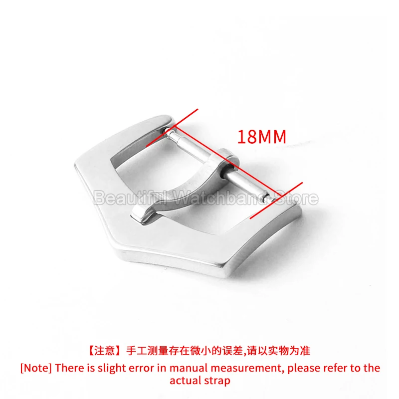 Scratch Resistant Oxidation Proof and Sweat Erosion Resistant Watch Buckle for Patek Philippe Leather Watchband Accessories 18mm