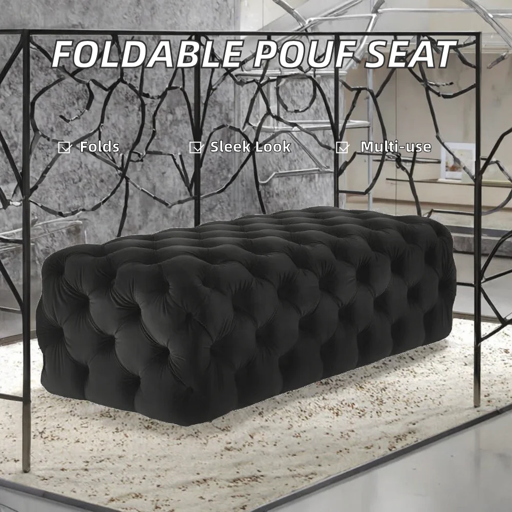 Poufs pliants convertibles élégants et flexibles, design nid d'abeille, meubles modernes pour la maison, le bar et le salon, gain de place