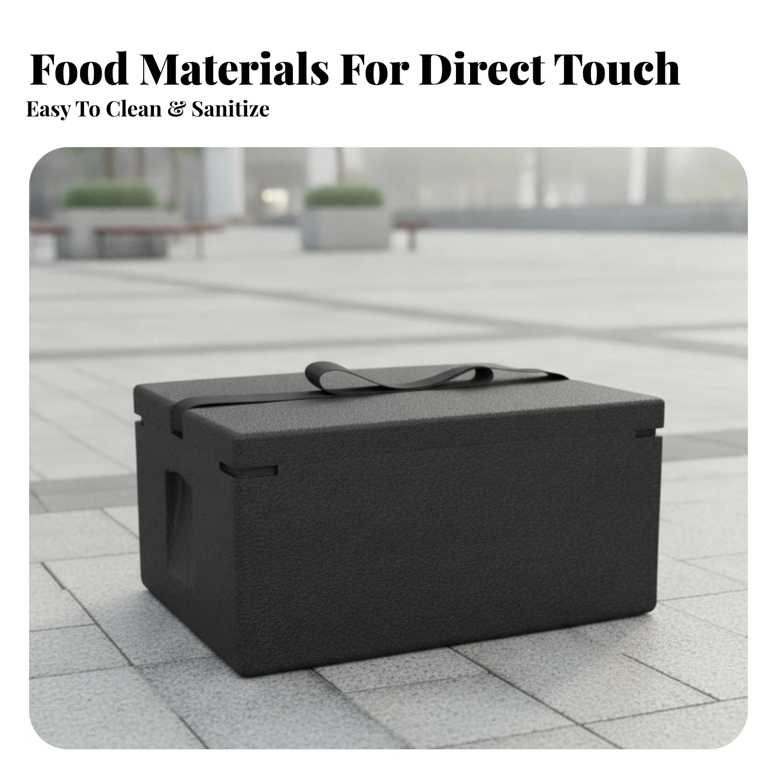 Cooler Lightweight Insulated Food Container Ice Chest for Caterers, Picnics, Camping