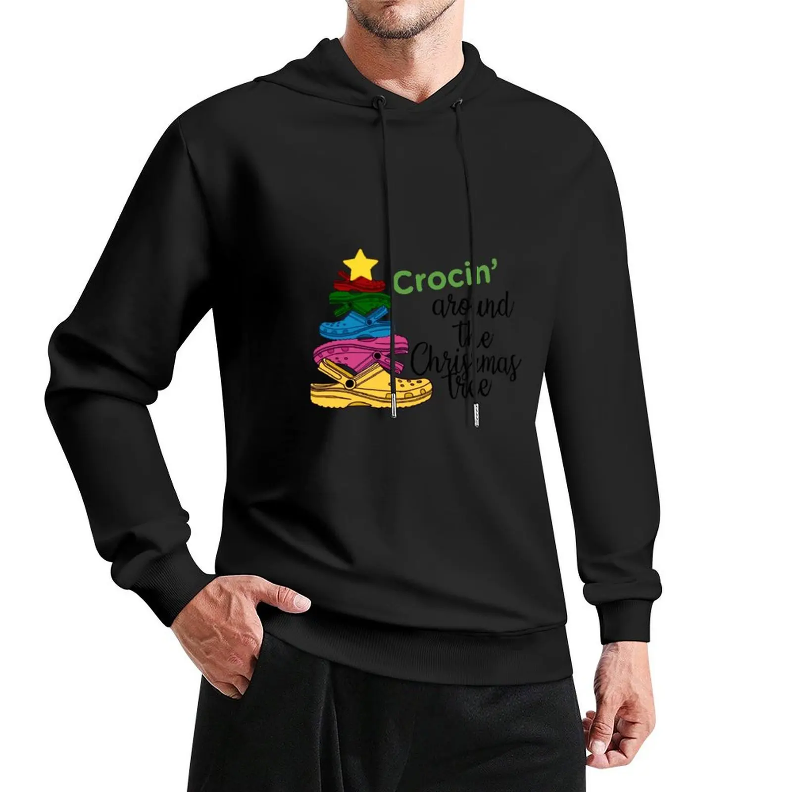 

Crocin’ Around the Christmas Tree Pullover Hoodie mens designer clothes men's coat mens clothes men's hoodie sweatshirt