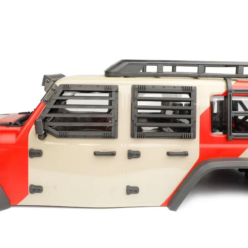 Griglia corazzata per finestra in plastica simulata per 1/7 RC Crawler Car Traxxas Relalo Crobol MK07 JK07 Accessori
