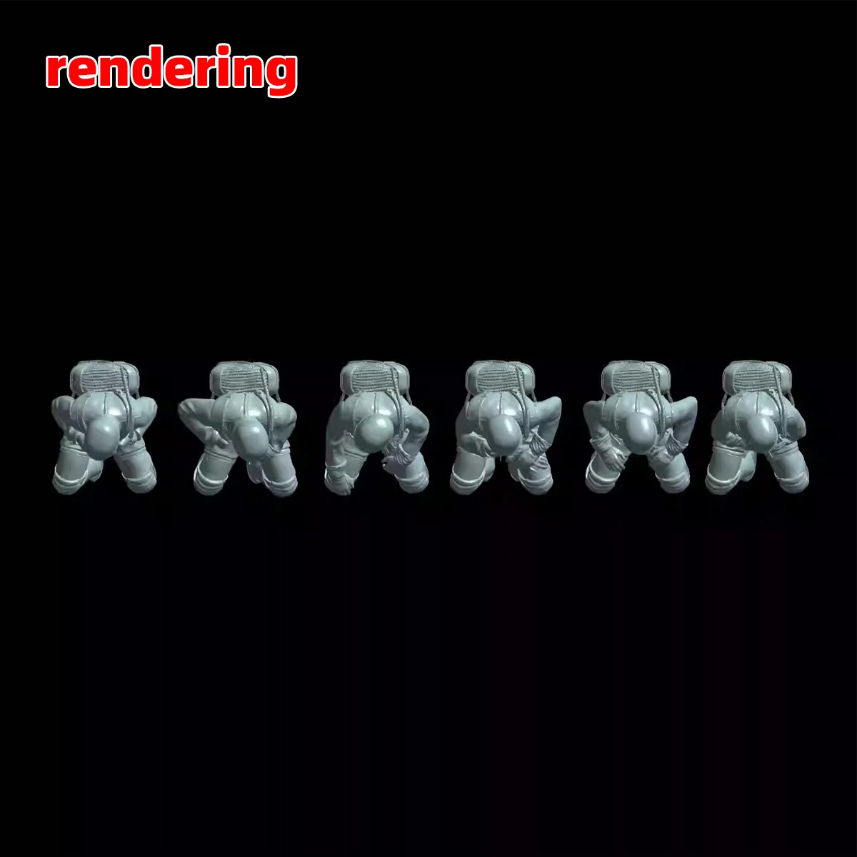 3D Deutschland Fallschirmtruppen Fallschirmjäger Soldaten Figuren Soldaten-Team Montage-Modellbausatz 6 Stück 1/72 1/35 1/48 – Detail 5