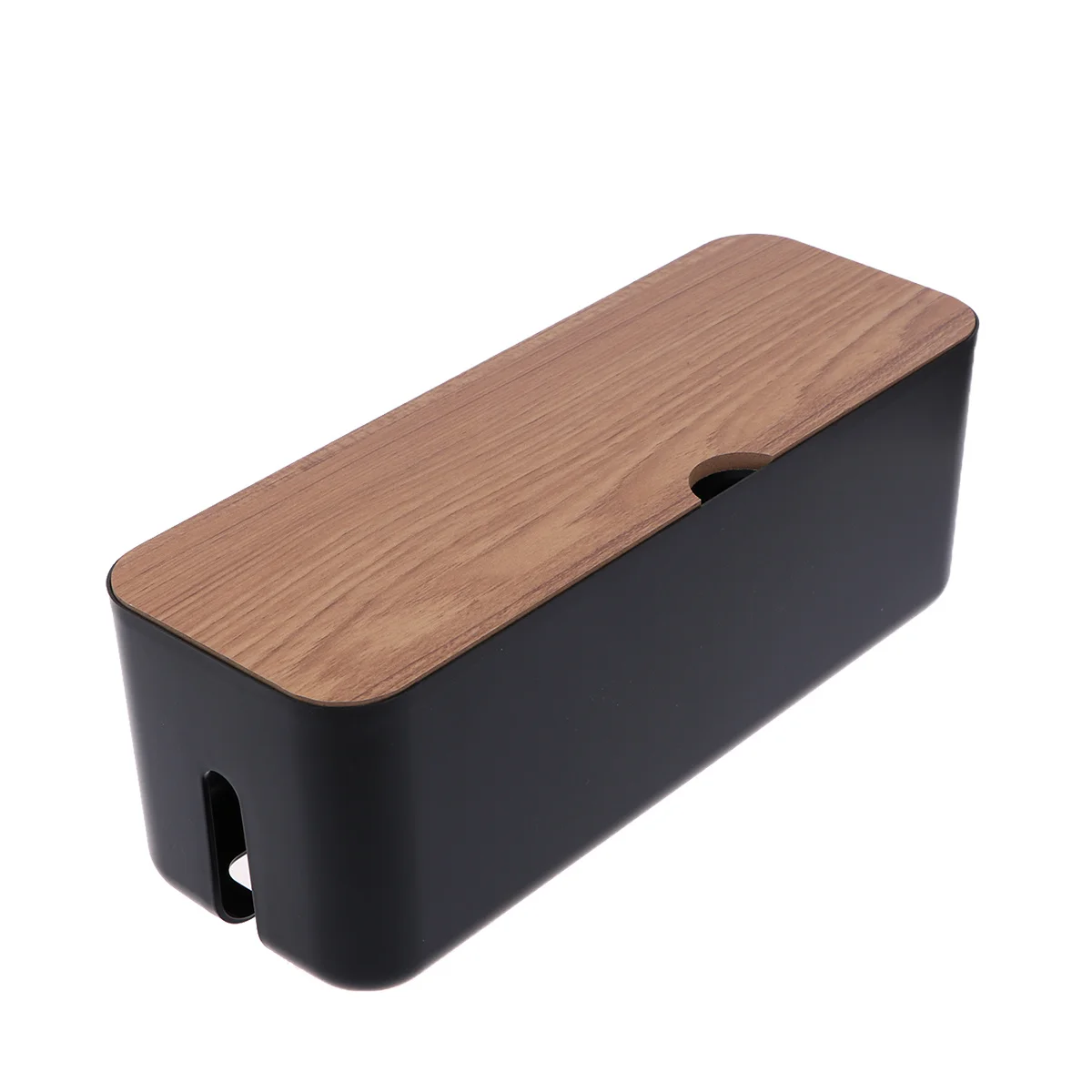 1 قطعة صندوق تخزين سلك الطاقة الأسود منظم للأسلاك التهوية حامل إدارة الكابلات للمنزل مكتب عمل استخدام منظم الأسلاك #6