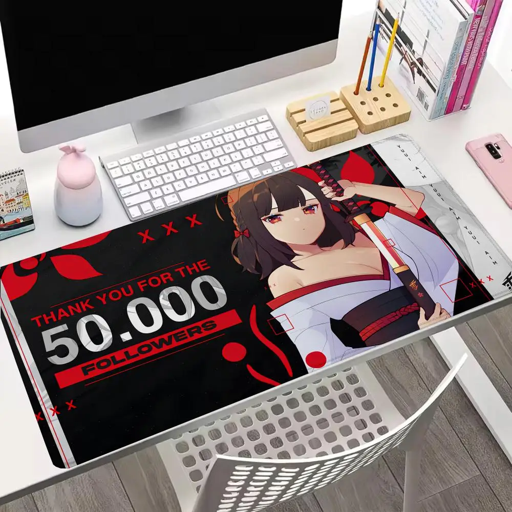 

Anime Ghost Face Mask Girl Mouse Pad Laptop Office Gaming Pad Gamer Accessories Anime Table Mat Mouse Carpet Rug Keyboard Rug