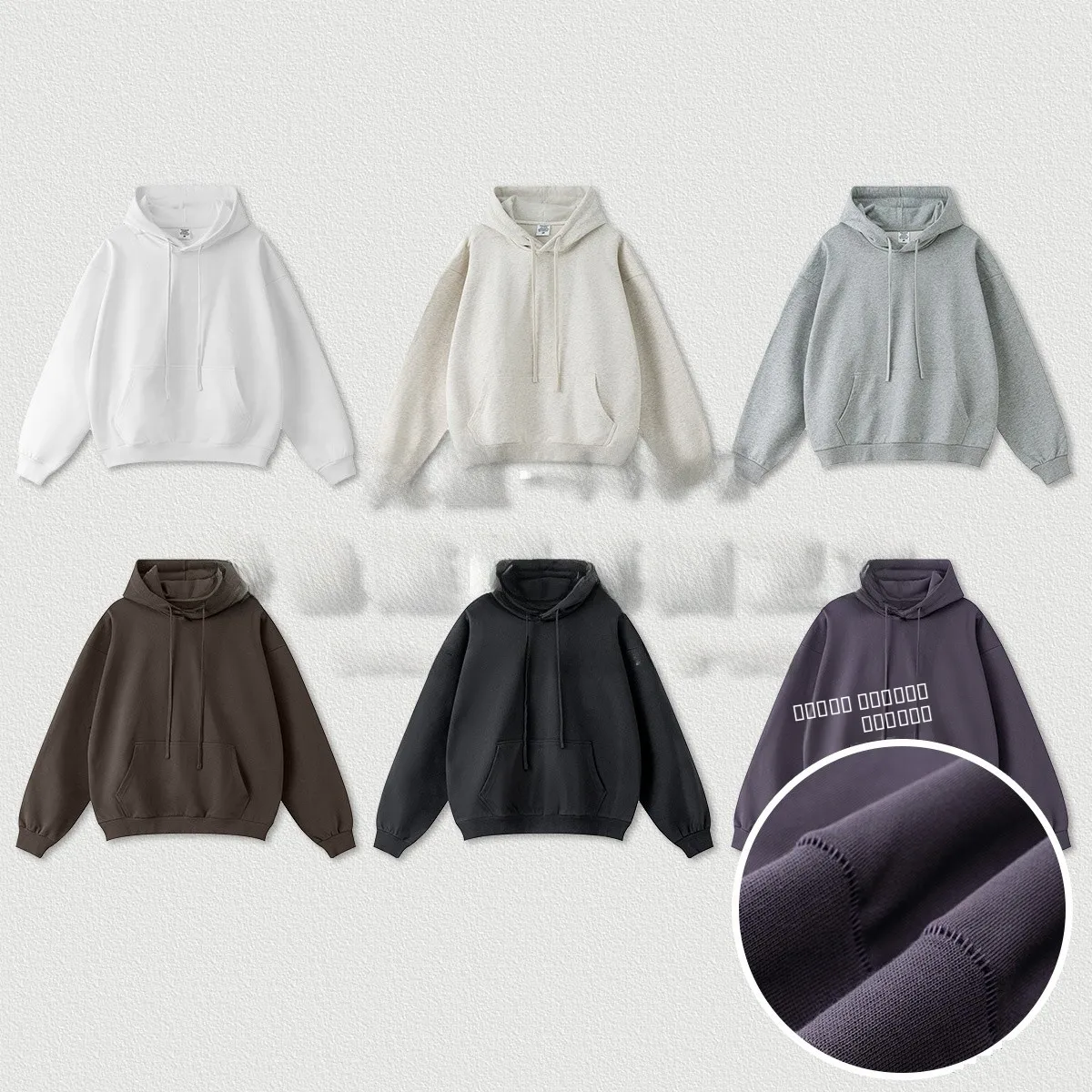 

Модная толстовка оверсайз с капюшоном, 440 г, свободного кроя, повседневная, осенняя, удобная, молодежная, уличная мода