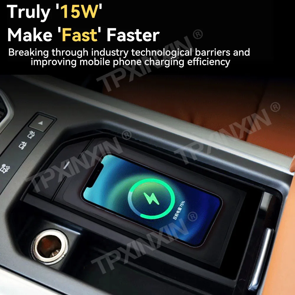 For Range Rover Evoque 2015-2019 Quick QI Car Wireless Charger Fast Charging Intelligent Infrared Mobile Phone Dashboard
