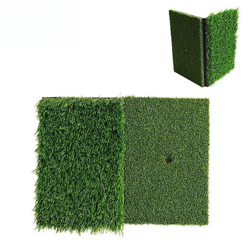 

Golf indoor and outdoor swing practice mat, personal length grass cutting mat