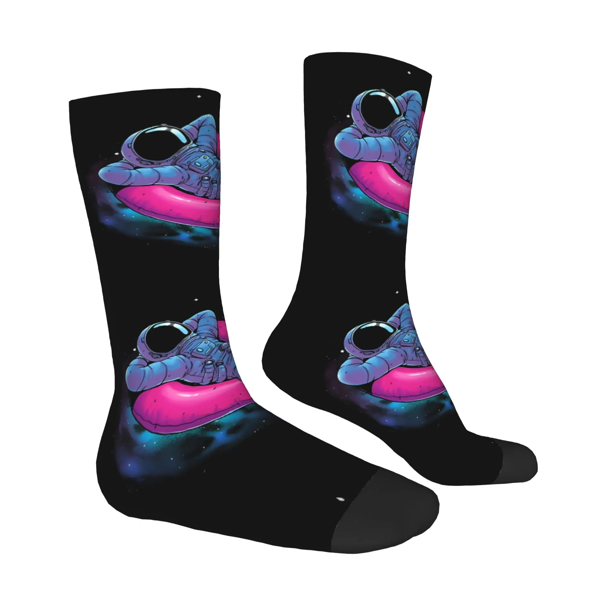 جوارب Happy Men's Floating Dream Vintage Hip Hop Novelty Crew Sock هدية مطبوعة