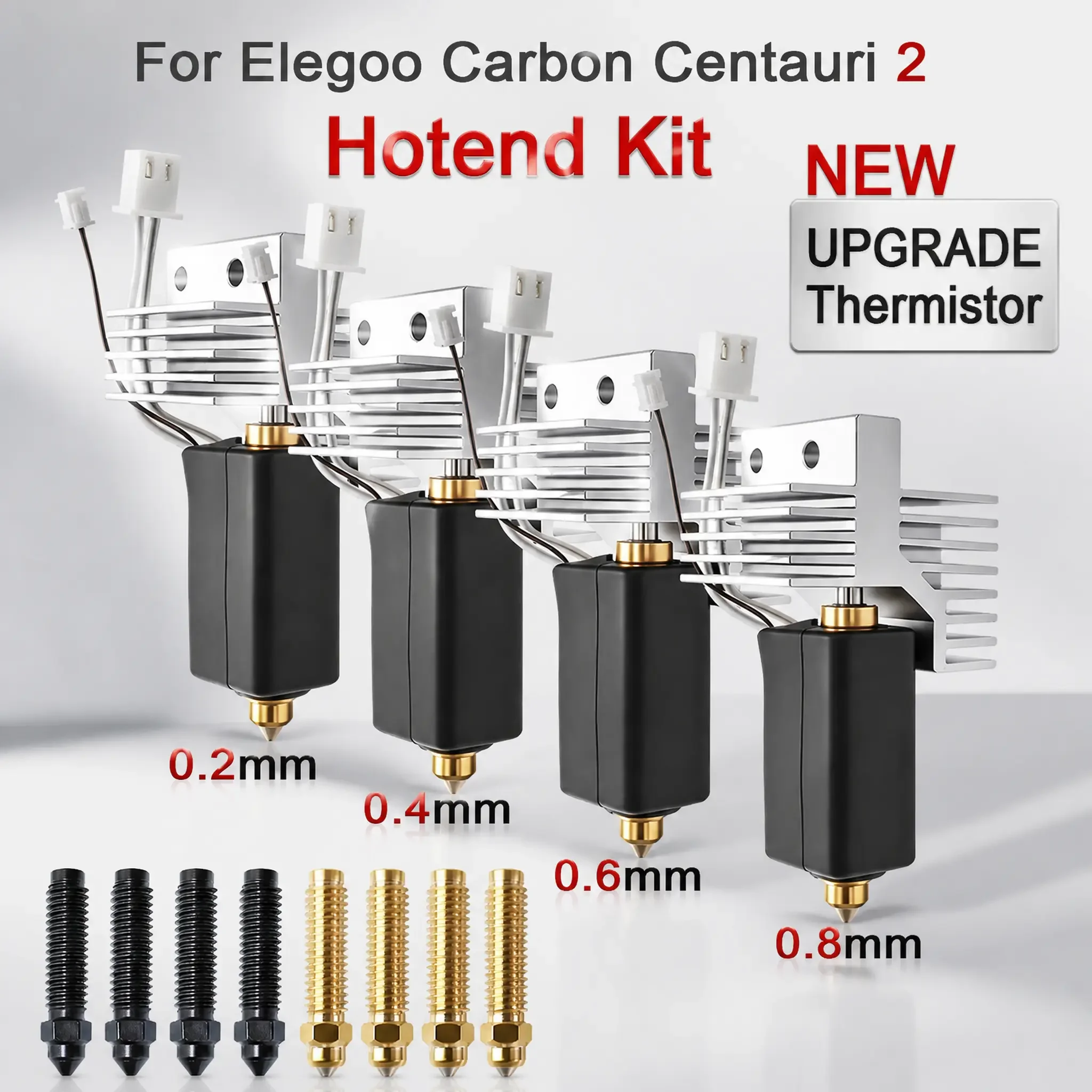 

Upgrade Hotend For Elegoo Centauri Carbon 2 Nozzle Assembly Ceramic Hotend Kit Centauri Nozzle Hot End CC2 3d Spare Parts