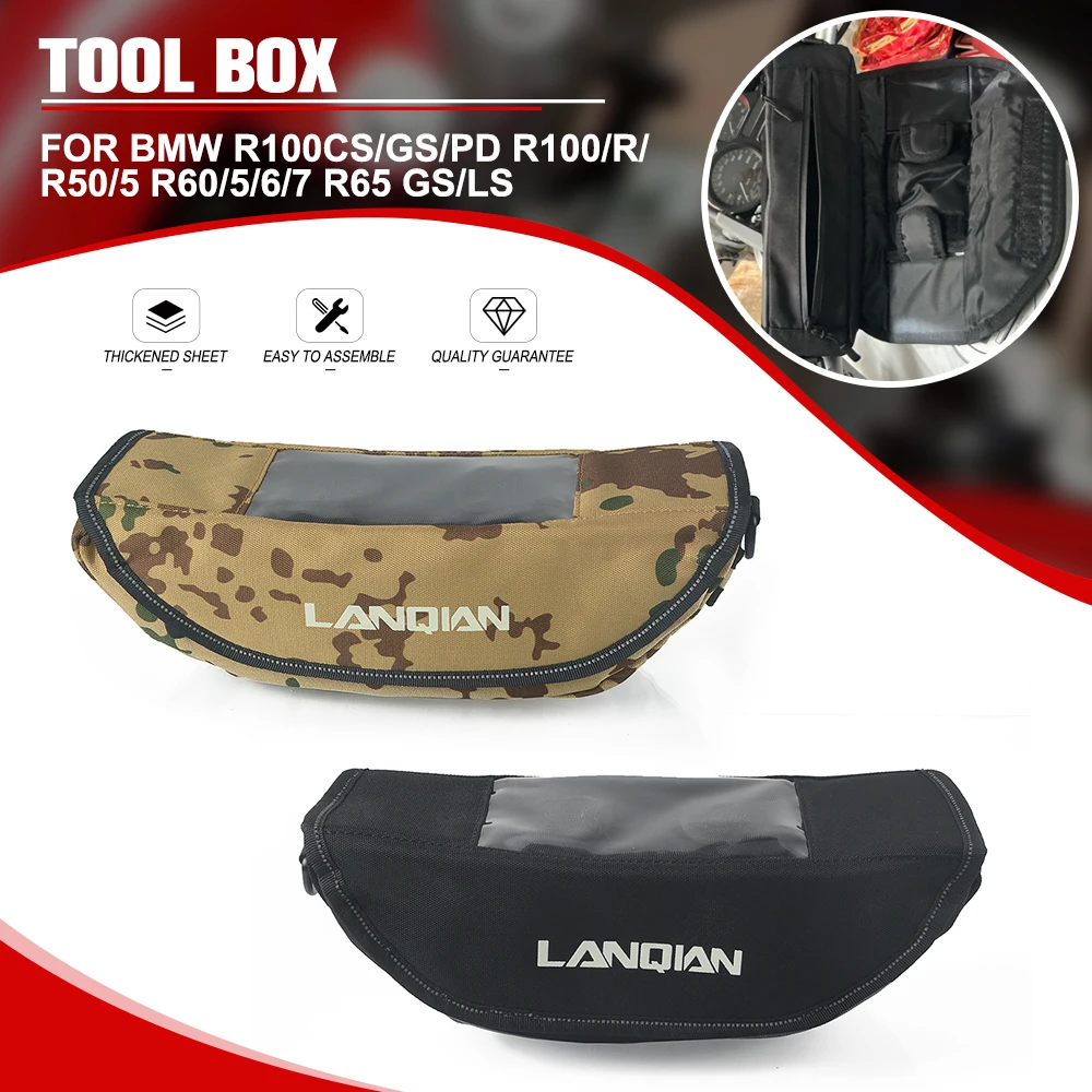 

Waterproof Motorcycle Handlebar Travel Bag For BMW R100CS/GS/PD R100/R/RS/RT/S/T Storage Bag R45/1/2 R50/5 R60/5/6/7 R65 GS/LS