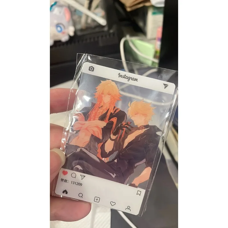 Game Honkai Star Rail Three-Inch Photo Props Diy Cartoon Pvc Transparent Card Mydei Phainon NeiKos496 Collection Card Gift