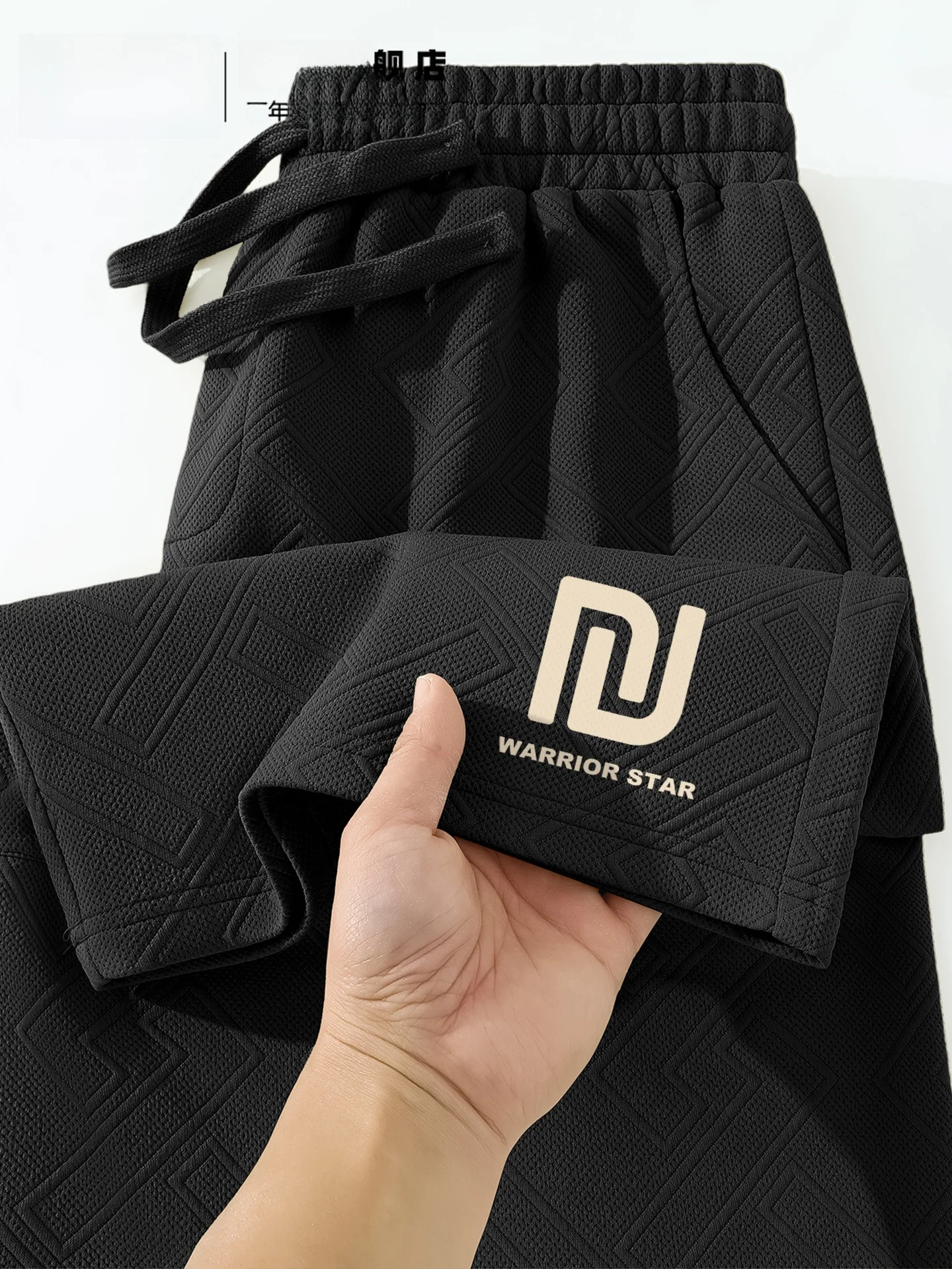 

Warrior Heavyweight orts Men's Summer New Sport Fitn Outdoor Wear Loose Breathable Beach Pants Casual Straight Leg Jeans