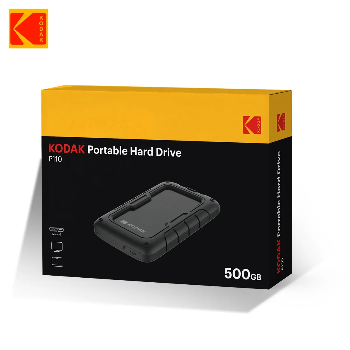 

Kodak Portable External Hard Drive 500GB/1TB/2TB Portable HDD Mechanical Mobile Disk USB 3.0 500Mb/s PHDD For PC/Ps4/TV/X Box