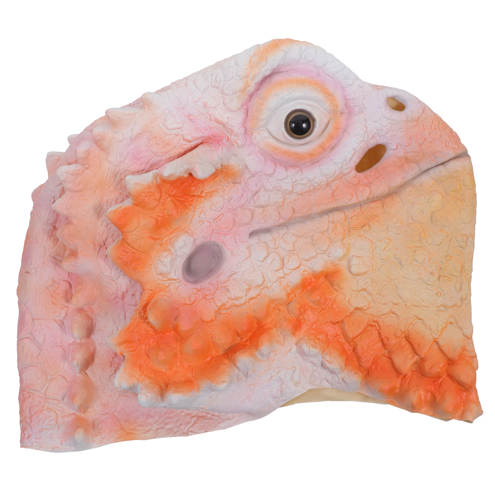 หน้ากากจิ้งจก 1 ชิ้น ทำจากยางลาเท็กซ์ สำหรับงานฮาโลวีน คอสเพลย์ งานแฟนซี ปาร์ตี้ แต่งกาย อุปกรณ์เสริมรูปทรงจิ้งจก