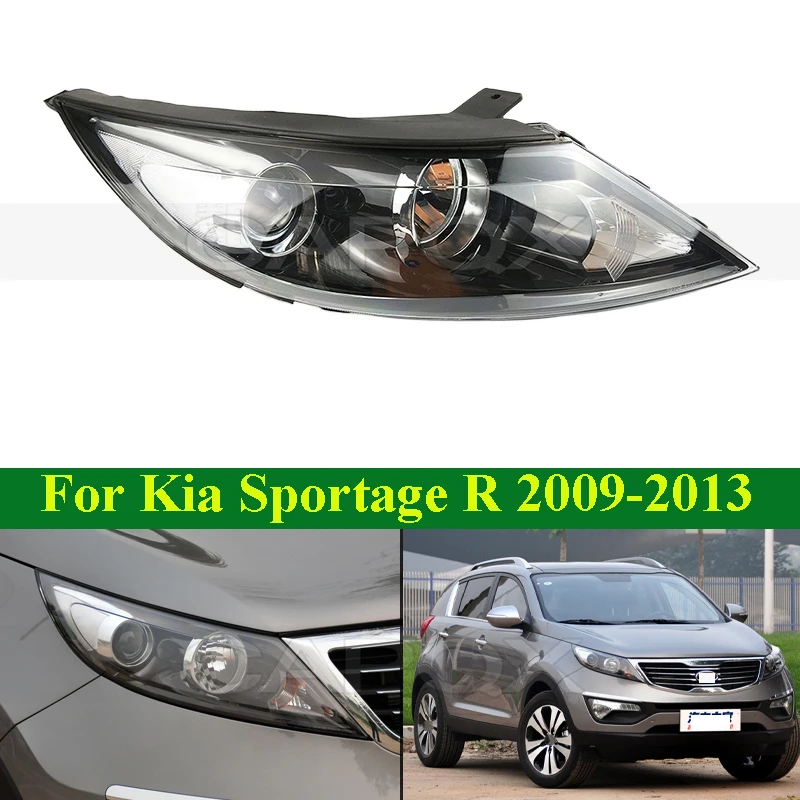 CAPQX Front Bumper Head Light For Kia Sportage R 2009-2013 Head Lamp Headlamp Headlight Shell Front Light Cover Without Bulb