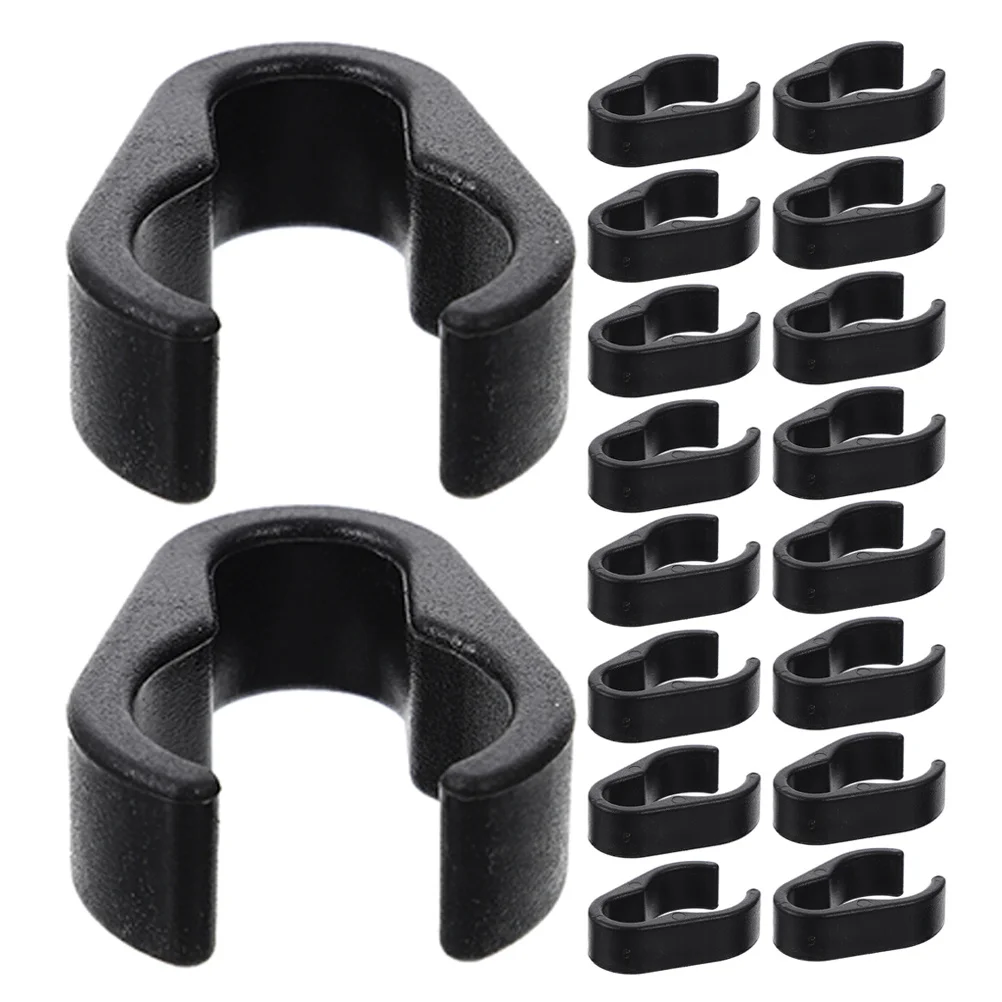

50Pcs Universal Microphone Cable Clamps Compact Plastic Clips for Organizing Mic Cables on Stands Efficient Cable Storage