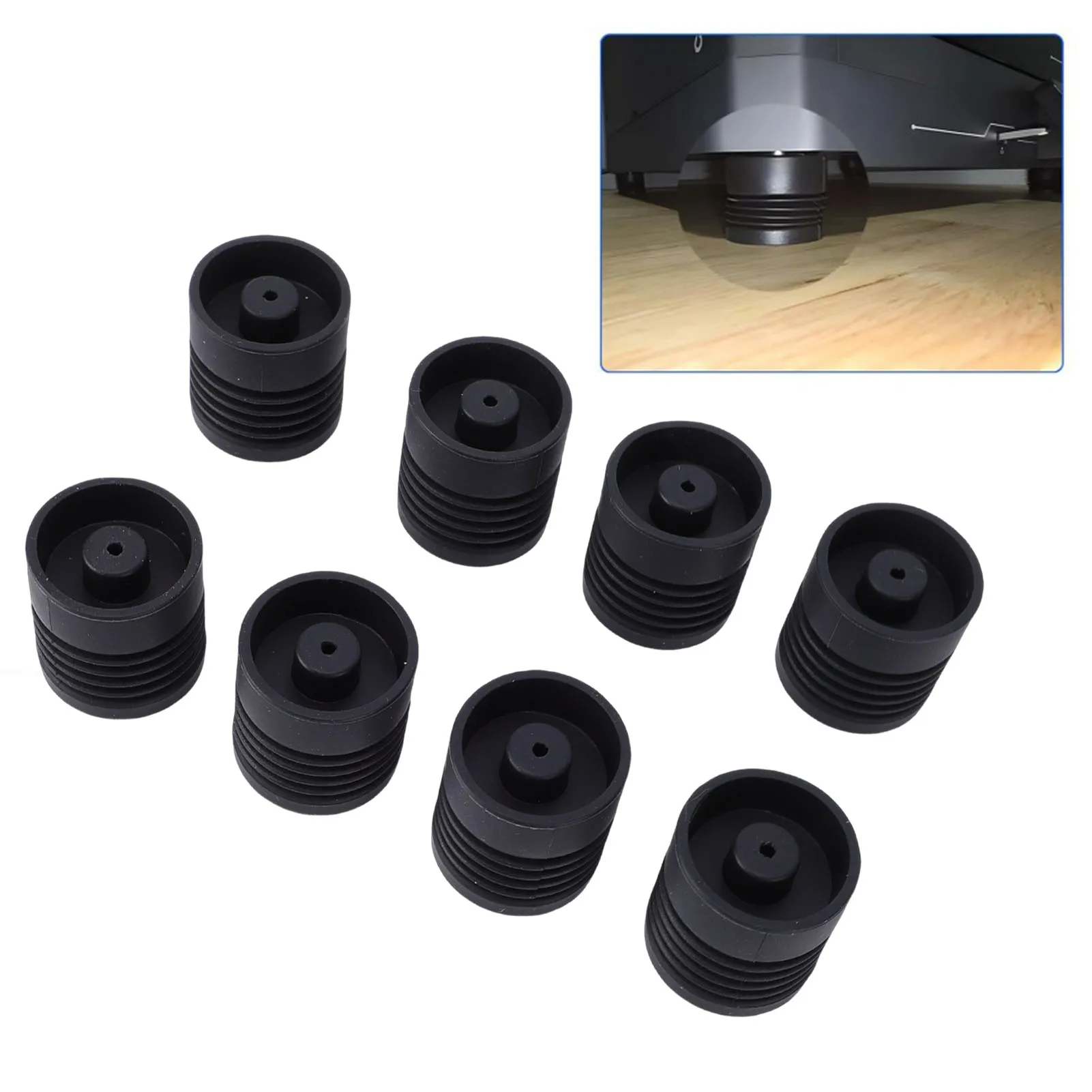 

8 шт. подушечка для ног для 3D-принтера, подходит для Elegoo Centauri Carbon Centauri 3D-принтера, антивибрационные амортизирующие силиконовые ножки