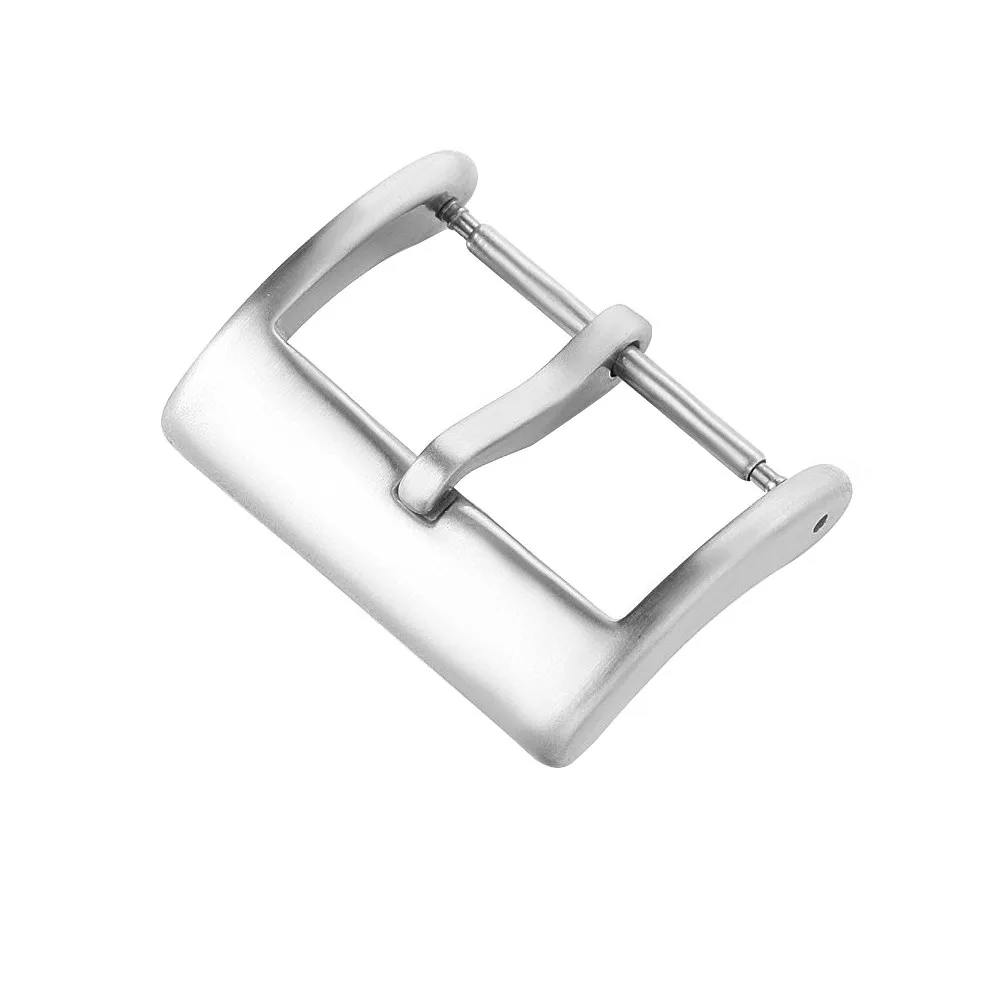 Fibbia per orologio in acciaio inossidabile 304L 16mm 18mm 20mm 22mm Argento spazzolato Nero Oro Uomo Donna Cinturino per orologio Chiusura universale per orologio in metallo