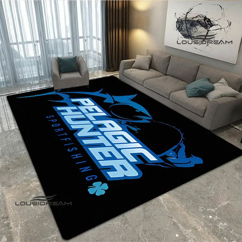 Freeship P-Pelagic Fishing print carpet outdoor rug area rug Non -slip carpet bedroom decor carpet for living room birthday gift