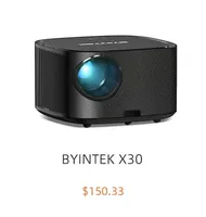 BYINTEK X30 Licensed Netflix Smart WIFI LED LCD Portable 3D 4K Video Digital Full HD 1080P Home Theater Mini Projector