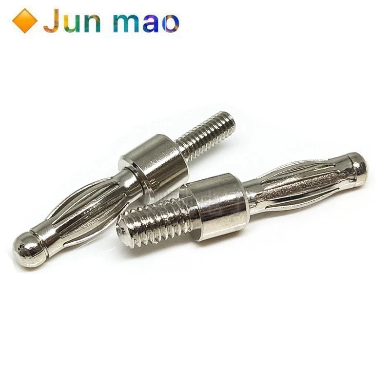 5pcs M3/m4 banana plug with screw thread 3mm4mm high current lantern type pressure bar banana lantern plug