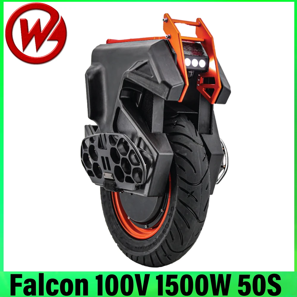 Newest Begode Falcon 100V 900Wh 50S Battery 1500W Motor Speed 67km/h Tubeless 15inch Tires Falcon50GB Electric Unicycle