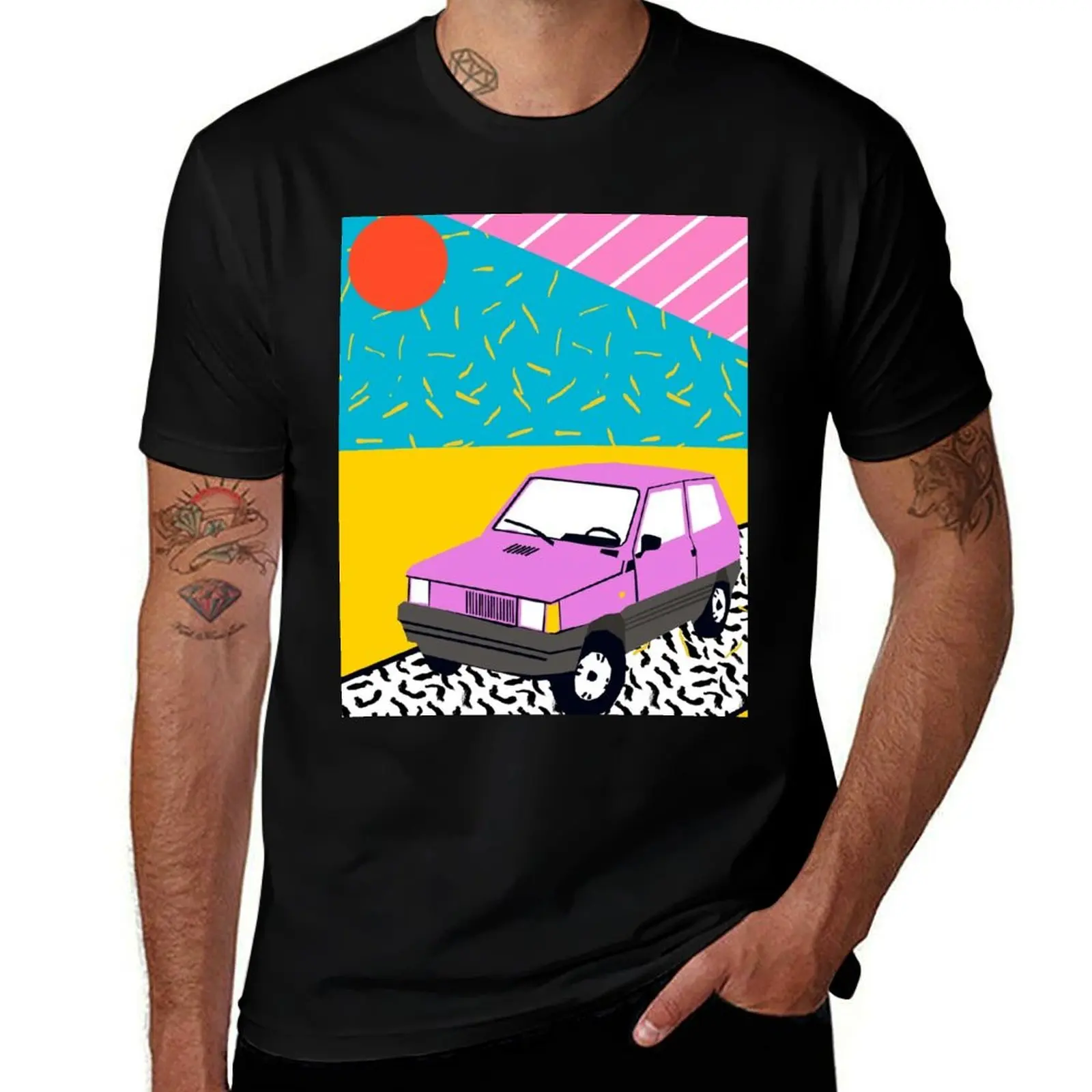 

Amped t california sunset cotton shirt vintage for beach shirts cars - t 80s T-Shirt man man life throwback socal memphis anime