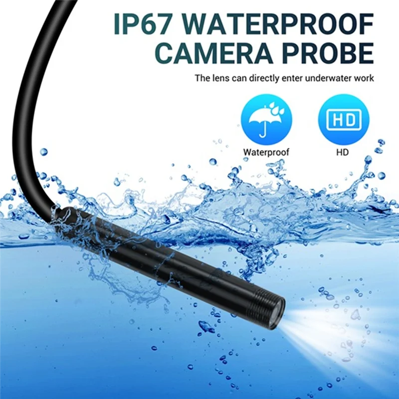 

Промышленный эндоскоп для осмотра канализационных труб 5,5 мм х 10 м USB гибкая змеиная камера 3 в 1 автомобильный бороскоп для Android