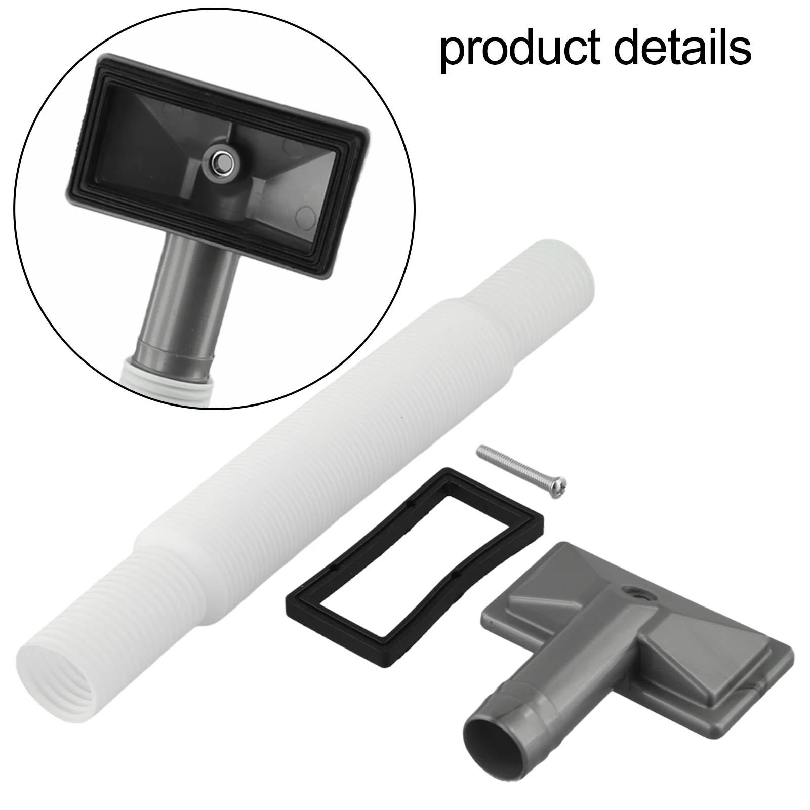 Kitchen Sink Overflow Pipe Washbasin Drainer Replacement Overflow Head Drainage Waste Fittings Flexible Hose Accessories