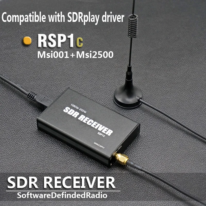 Rádios Definidos por Software Wideband, Receptor SDR, Compatível com Driver Rsp1, Go 10KHz-2GHz, 12Bit