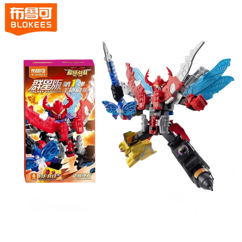 

Hot Sale Genuine BLOKEES Super Sentai Building Block Man Star Edition Vol.1 Assembled Model Blind Box Ornament Toy Gift