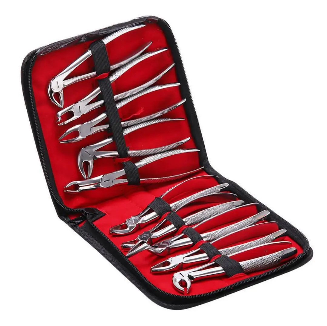 

10pcs/set Adult Tooth Extracting Forceps Dentistry Tool Surgical Teeth Extraction Forcep Dental tools
