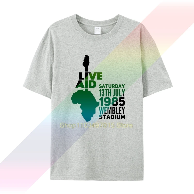 Live Aid Queen Band 1985, футболка Freddie Mercury для мужчин, футболка S-6XL Homme, популярная уличная одежда, оптовая продажа