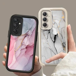 Marble Silicone Phone Case On For Samsung Galaxy A34 A24 A54 A20 A30 A50 A71 A51 A31 A21S A20S A04 A03 A750 4G 5G Luxury Cover