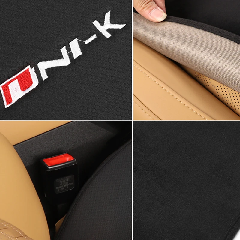 Ice Silk Auto Car Seat Cover Front Seat Back Protect Cushion Mat Cover For Changan UNIk 2024 2023 Car Interior Accessories