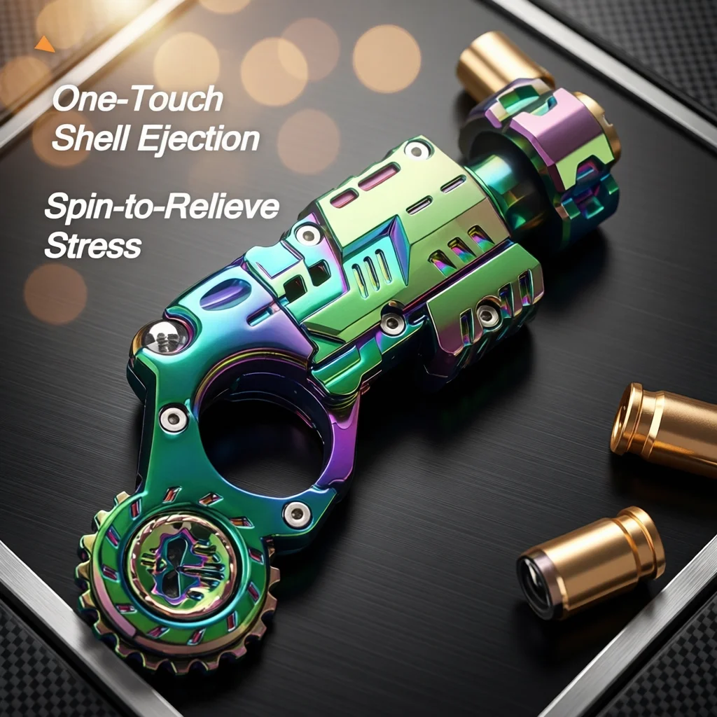 Shell-Ejecting Alloy Toy Pistol Set Stress Relief Fidget Sensory To...