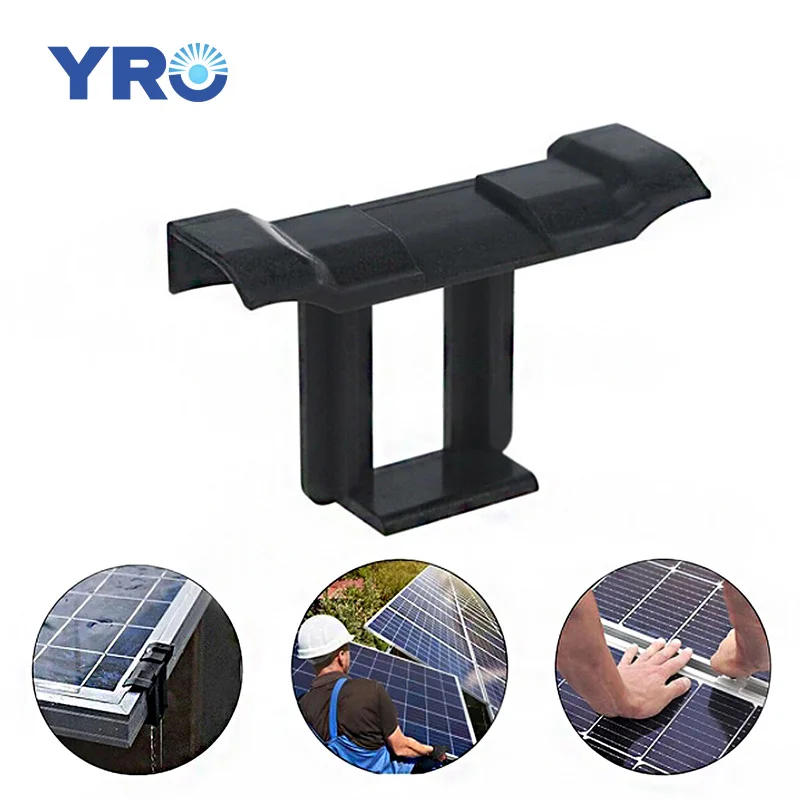 30/35/40/45mm Thickness Solar Panel Water Drainage Clips PV Modules Cleaning Clips for Water Drain Solar Power Supplies