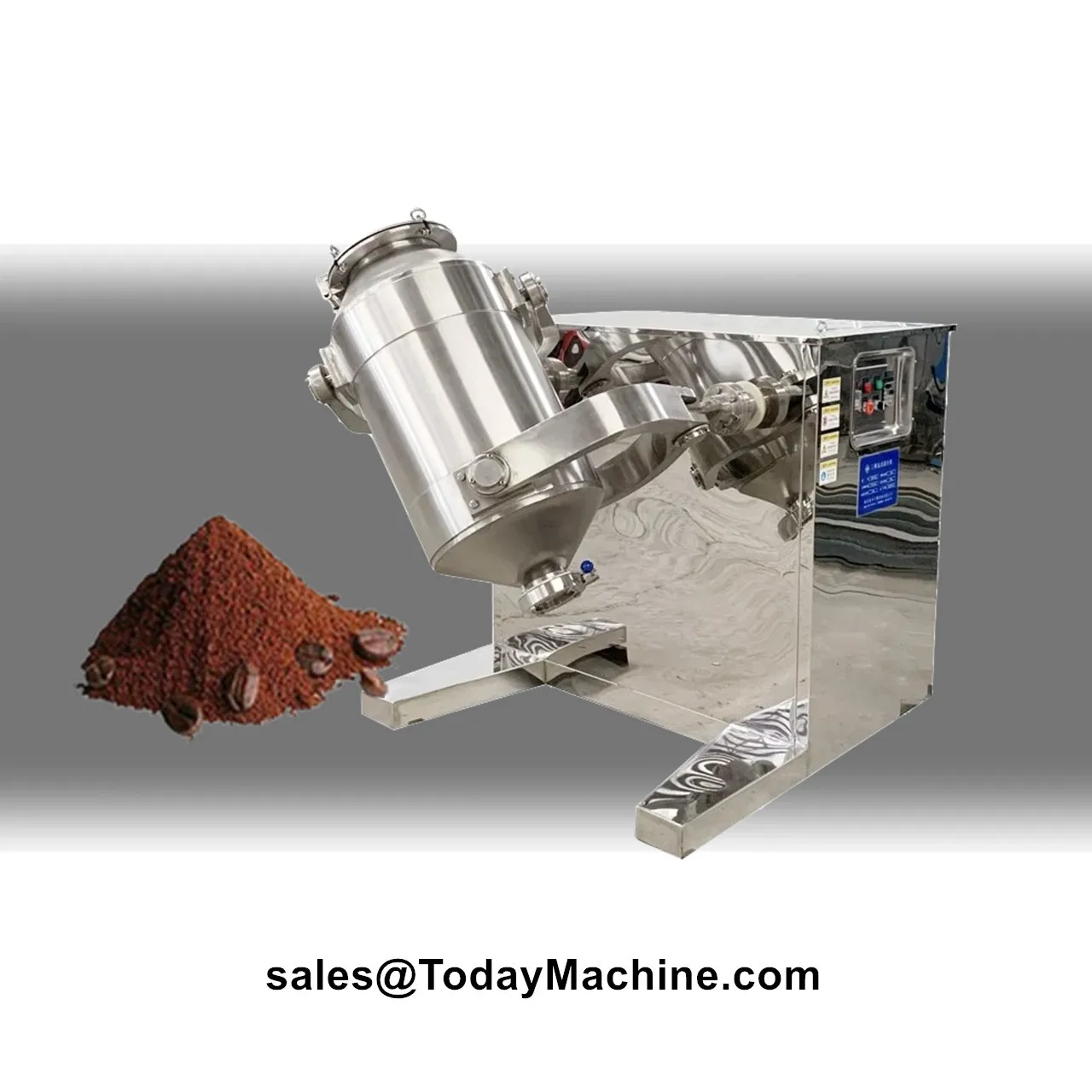 Mezcladora Rotativa Automática 3D para Polvo de Alimentos, Café y Detergente