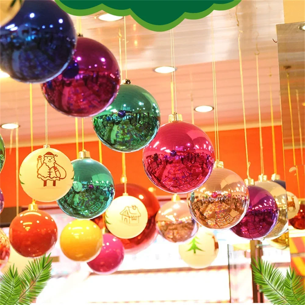 Light Ceiling Giant Decor Big Decorations Gold Balls Wedding Christmas Silver 20/25/30cm Spheres Ornaments Red Tree Large